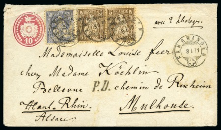 Stamp of France » Guerre de 1870-1871 Censure "Auf militärischen Befehl geöffnet" (ouver