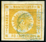 Stamp of Uruguay 1856-1973, Attractive mint and used collection in 