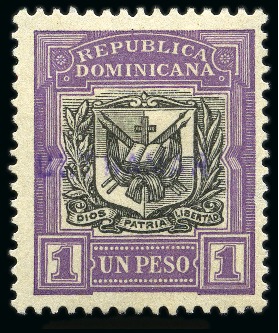Stamp of Dominican Republic 1901-06 Coat-of-Arms 1/2c and 1p two mint singles 