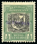 Stamp of Dominican Republic 1901-06 Coat-of-Arms 1/2c and 1p two mint singles 