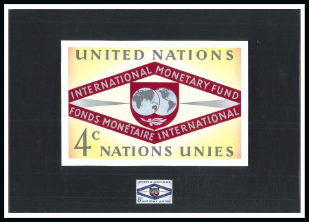 Stamp of United Nations » UNO New York 1961 Unadopted handpainted A4 horizontal format co