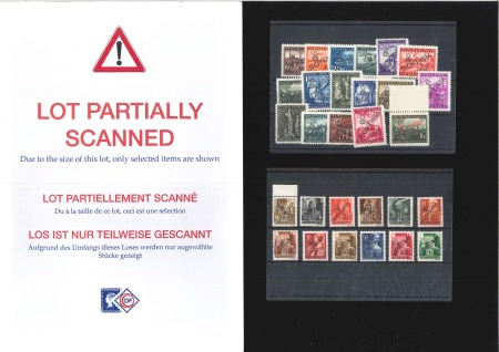 Stamp of Yugoslavia 1918-1948 YUGOSLAVIA, SERBIA, interesting large duplication of 1 old-time collection of Serbia