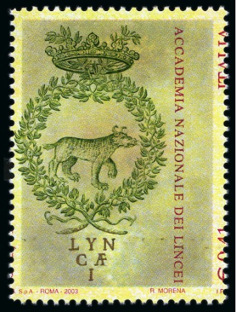 Stamp of Italy 2005 Academy of Lincei €0.41 mint, showing dramati