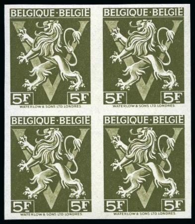 Stamp of Belgium » General issues from 1894 onwards 1944 Lion Issue with inscription 'BELGIQUE-BELGIE'