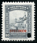 Stamp of Colombia American Banknote Specimens: Attractive & large du