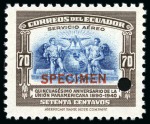 Stamp of Ecuador American Banknote Specimens: Attractive & large du