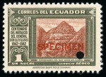 Stamp of Ecuador American Banknote Specimens: Attractive & large du
