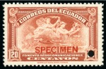 Stamp of Ecuador American Banknote Specimens: Attractive & large du