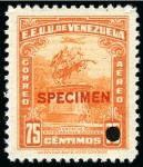 Stamp of Venezuela American Banknote Specimens: Attractive & large du