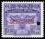 Stamp of Venezuela American Banknote Specimens: Attractive & large du