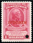 Stamp of Venezuela American Banknote Specimens: Attractive & large du