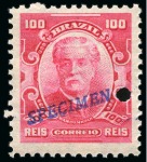 Stamp of Brazil American Banknote Specimens: Attractive & large du