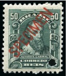 Stamp of Brazil American Banknote Specimens: Attractive & large du