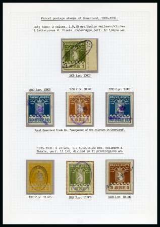 Stamp of Greenland 1905-45 Attractive collection of the privately pro