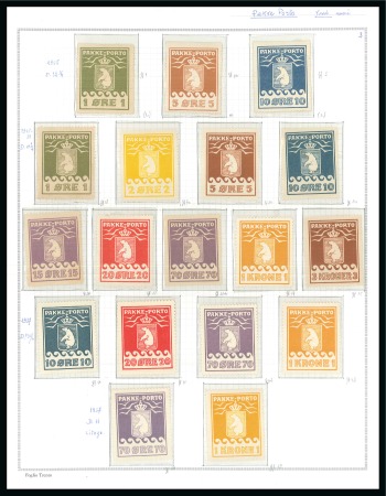 Stamp of Greenland 1905-45, Attractive specialized study collection o