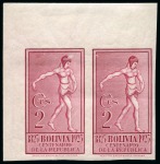 Stamp of Bolivia 1919-35, Selection of ca.265 imperforate stamps on