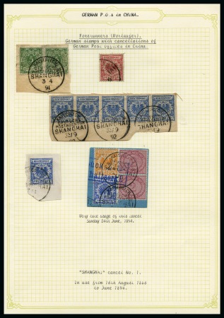 Stamp of Germany » German Foreign Offices » German Post in China 1886-1914, Extensive specialised collection on Ger