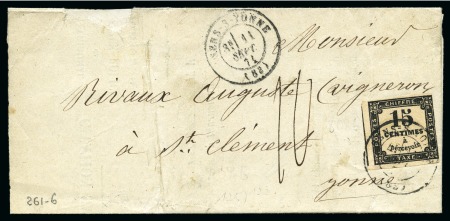 Stamp of France » Timbres-Taxe Convocation de Police de Sens 11 septembre 1871 po