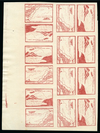 Stamp of Colombia 1920-54, AIRMAILS stamp collection formed by "Sirr