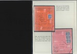 Stamp of Israel » Israel 1948 "Doar Ivri" Basic Issue (perf.11) Parcel cards (3) with 20m, 20m x3 or 50m & 10m tie
