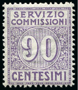 Stamp of Italy 1913 "Servizio Commissioni" 30c, 60c, 90c all mint