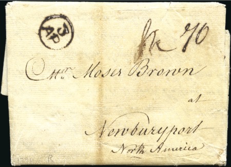 Stamp of Russia » Ship Mail 1795 Entire written from St Petersburg on November