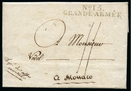 Stamp of Colonies françaises » Monaco 1807 Lettre de Breslau pour MONACO avec marque "N°