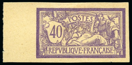 Stamp of France 1900 Merson 40c, cinq essais BDF en couleurs diffé