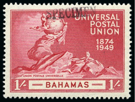 Stamp of Bahamas 1949 UPU complete mint set of four all showing SPE