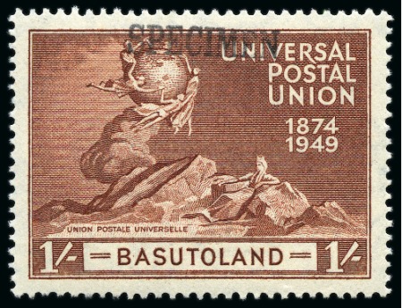 Stamp of Basutoland 1949 UPU complete mint set of four all showing SPE