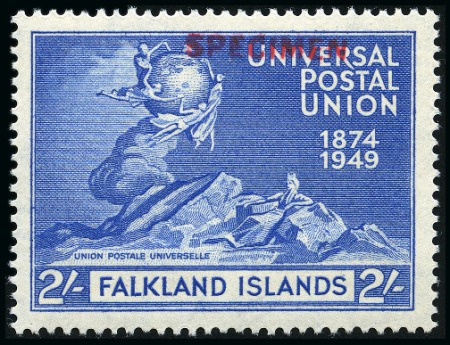 Stamp of Falkland Islands 1949 UPU complete mint set of four all showing SPE