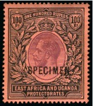 Stamp of Kenya, Uganda and Tanganyika » Kenya, Uganda and Tanganyika COLLECTIONS: 1890-1921, Mint collection on stock p