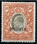 Stamp of Kenya, Uganda and Tanganyika » Kenya, Uganda and Tanganyika COLLECTIONS: 1890-1921, Mint collection on stock p