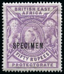 Stamp of Kenya, Uganda and Tanganyika » Kenya, Uganda and Tanganyika COLLECTIONS: 1890-1921, Mint collection on stock p