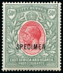 Stamp of Kenya, Uganda and Tanganyika » Kenya, Uganda and Tanganyika COLLECTIONS: 1890-1921, Mint collection on stock p