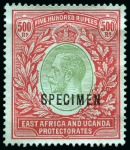 Stamp of Kenya, Uganda and Tanganyika » Kenya, Uganda and Tanganyika COLLECTIONS: 1890-1921, Mint collection on stock p