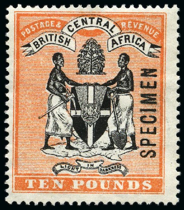 Stamp of Nyasaland COLLECTIONS: 1896-1921, SPECIMEN ovpt collection o