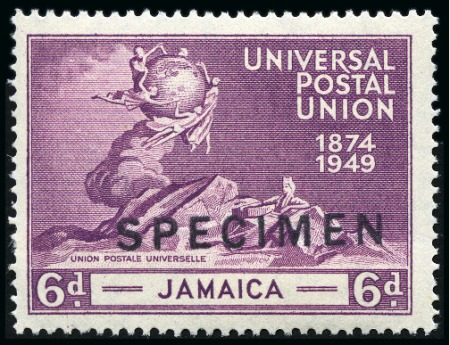 Stamp of Jamaica 1949 UPU complete mint set of four all showing SPE