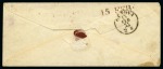 Stamp of Palestine and Holy Land » Palestine French Levant Offices CONSTANTINOPLE Enveloppe pour Nice, Etats Sardes, 