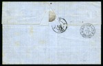 Stamp of Palestine and Holy Land » Palestine French Levant Offices CONSTANTINOPLE 1871-74, Lot de 3 lettres : une pou