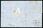 Stamp of Palestine and Holy Land » Palestine French Levant Offices GALLIPOLI Lettre avec 10c +40c (déf.) Empire dente