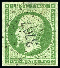 Stamp of Palestine and Holy Land » Palestine French Levant Offices GALLIPOLI Lot de 3 pièces obl. PC3767 : 5c Empire