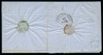 Stamp of Palestine and Holy Land » Palestine French Levant Offices TULSCHA Lettre pour Constantinople avec 10c +40c E