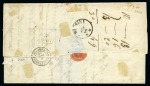 Stamp of Palestine and Holy Land » Palestine French Levant Offices TULSCHA Lettre datée d'Ismail pour Messine en Ital