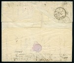 Stamp of Palestine and Holy Land » Palestine French Levant Offices SALONIQUE Lettre pour Gênes en Italie affranchie à