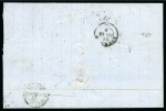 Stamp of Palestine and Holy Land » Palestine French Levant Offices SALONIQUE Lettre pour Livourne en Italie affranchi