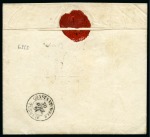 Stamp of Palestine and Holy Land » Palestine French Levant Offices SULINA Lettre pour Constantinople taxée "10", rare