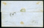 Stamp of Palestine and Holy Land » Palestine French Levant Offices VARNA Lettre pesant plus de 30gr. pour Constantino