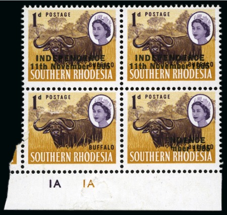 Stamp of Southern Rhodesia RHODESIA (UDI)
1966 Independence 1d "Buffalo" i