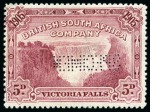 Stamp of Rarities of the World RHODESIA

1905 Victoria Falls Waterlow 5d SPECIM